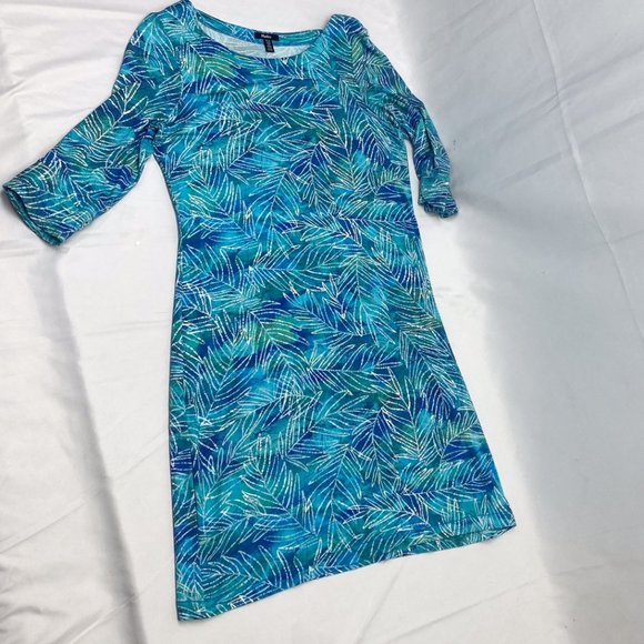 Women's Comfortable Light Weight Dress Aqua Blue Cruise Wear HATLEY - Picture 8 of 11